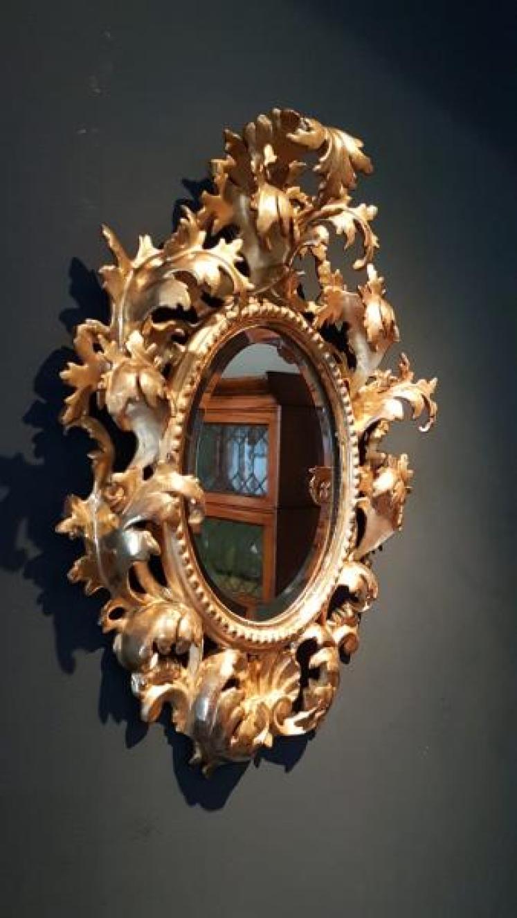 Small Victorian Florentine Mirror - Image 5