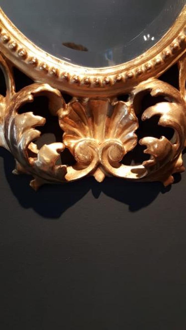 Small Victorian Florentine Mirror - Image 6