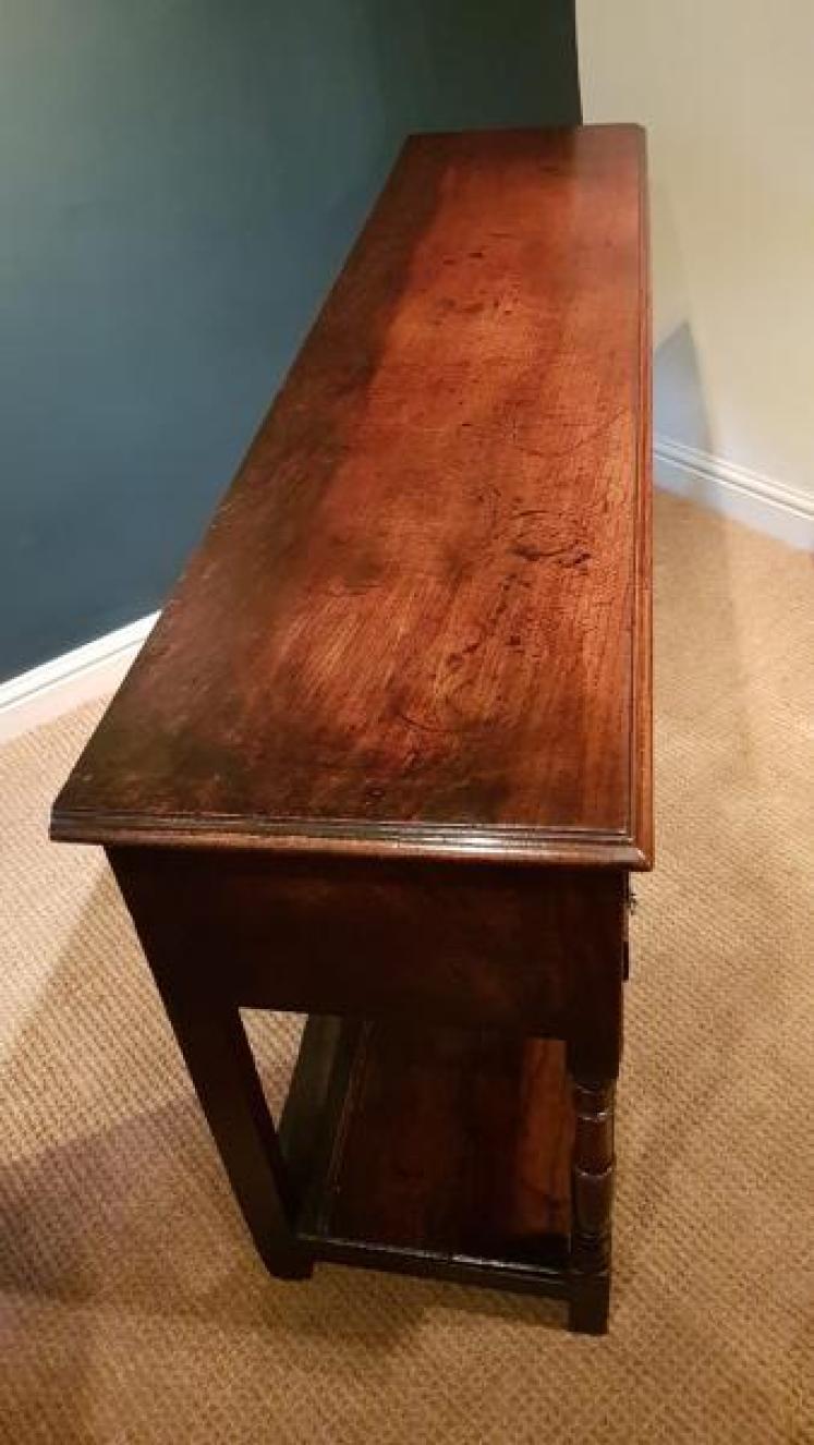 Superb George II Oak Open Pot Board Dresser - Image 5