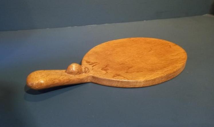 Original Mouseman Solid Oak Cheeseboard - Image 6