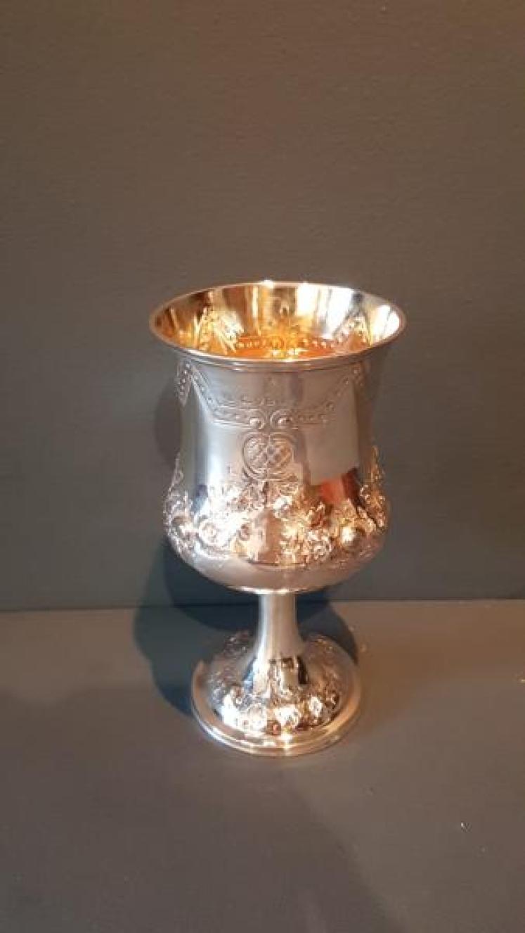 Fine Quality Early Victorian Silver Goblet - Image 1