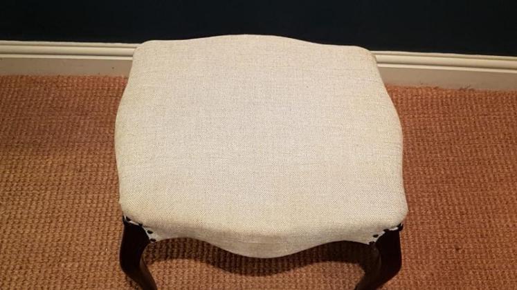 Victorian Rosewood Cabriole Leg Stool - Image 3