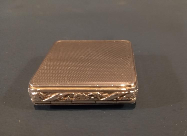 Antique Silver & Royal Blue Enamel Pill Box - Image 3