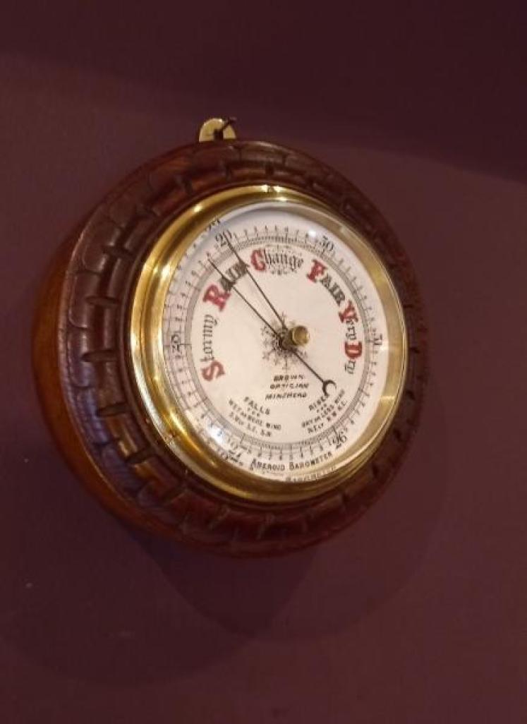 Victorian Porcelain Dial Minehead Barometer - Image 1