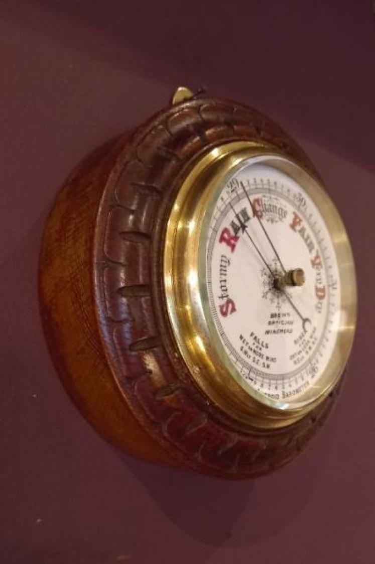 Victorian Porcelain Dial Minehead Barometer - Image 2
