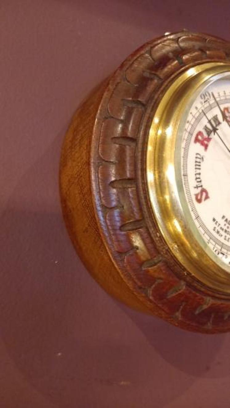 Victorian Porcelain Dial Minehead Barometer - Image 4