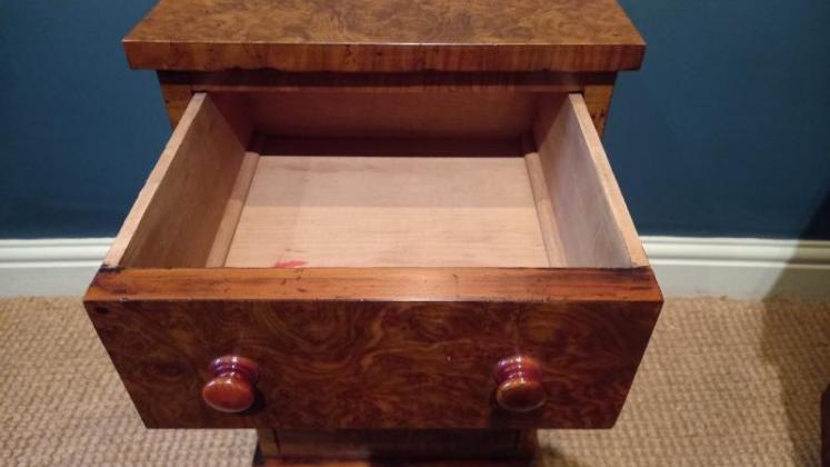 Pair of Mid Victorian Burr Walnut Bedside Cabinets - Image 5