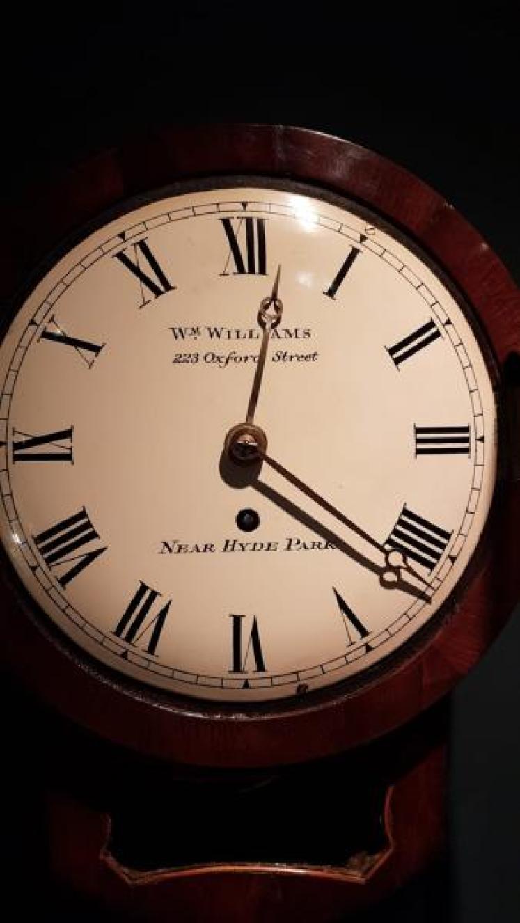 8" Drop Dial Single Fusee Wall Clock - Image 5