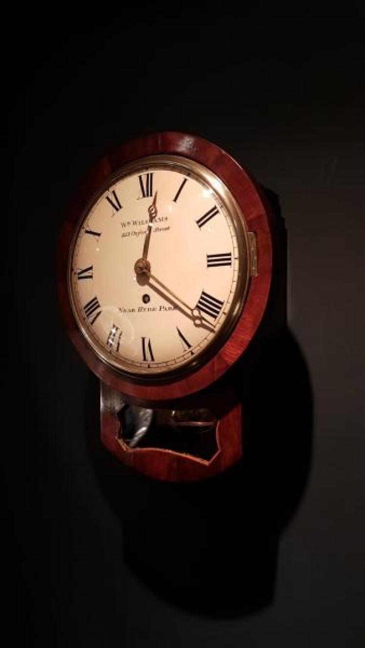 8" Drop Dial Single Fusee Wall Clock - Image 7
