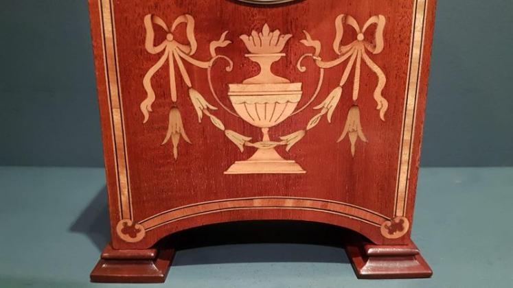 Fine Quality Edwardian Inlaid Mahogany Mantel Clock - Image 6