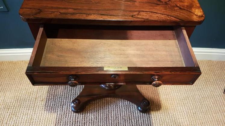 Regency Rosewood Lamp Table  - Image 7