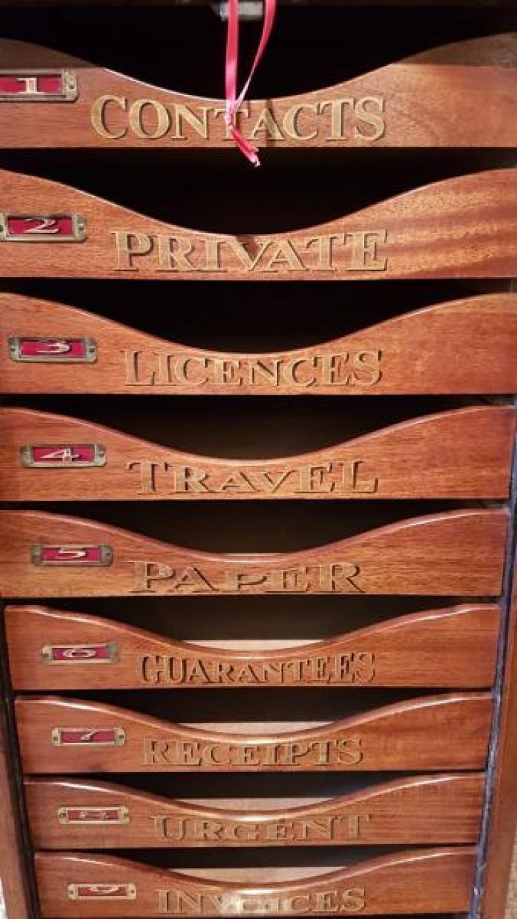 Victorian Mahogany Estate File Cabinet  - Image 3