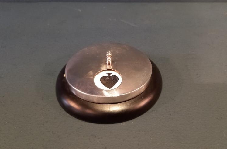 Antique Silver & Ebony Whist Marker - Image 2