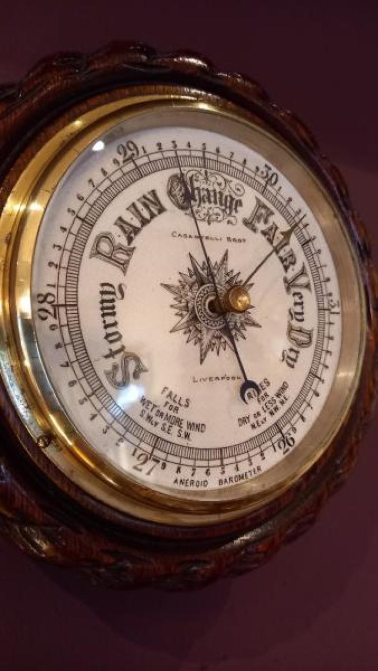 Antique Casatelli of London Ship's Barometer - Image 3