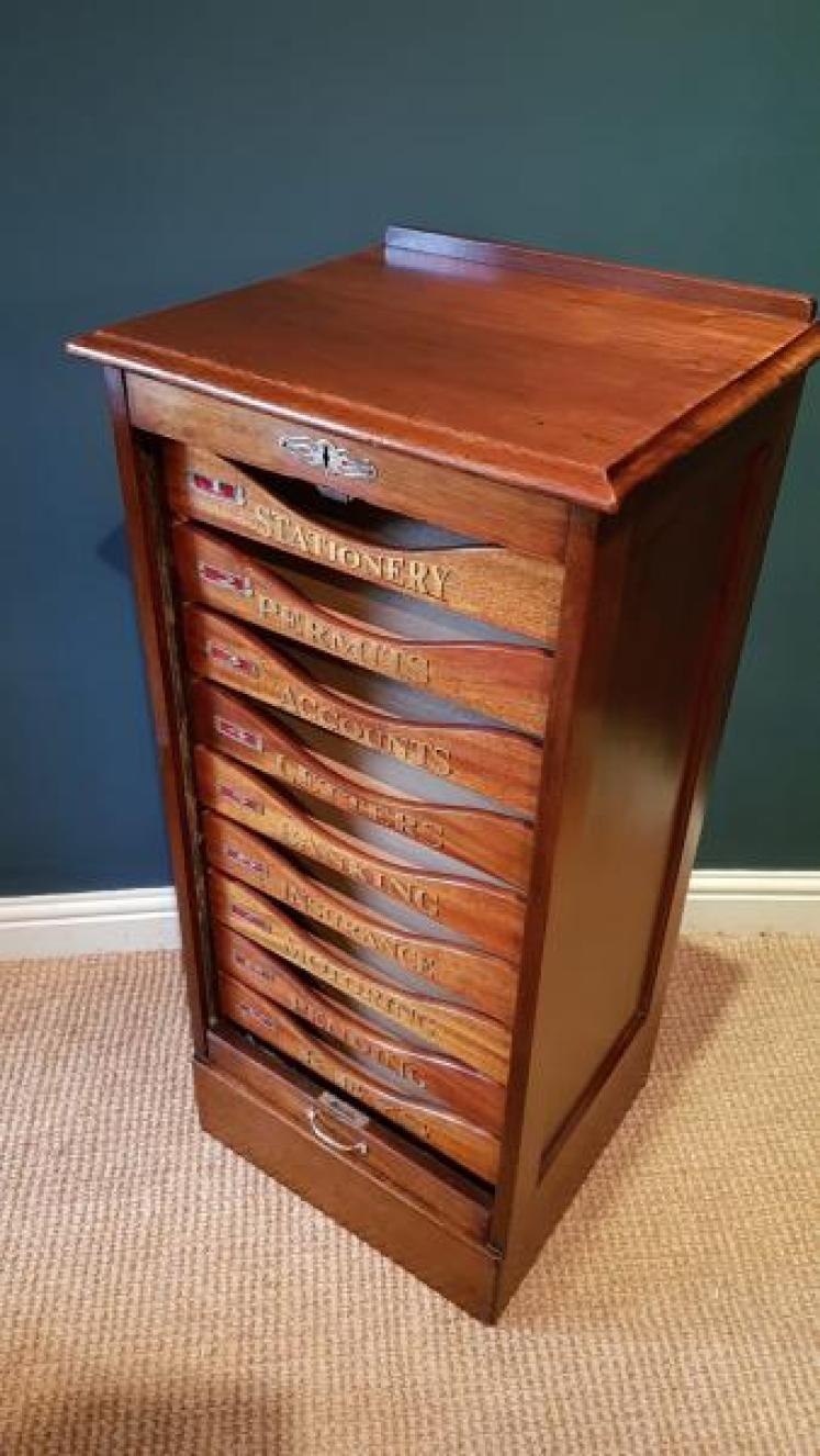 Superior Edwardian Estate File Cabinet - Image 7