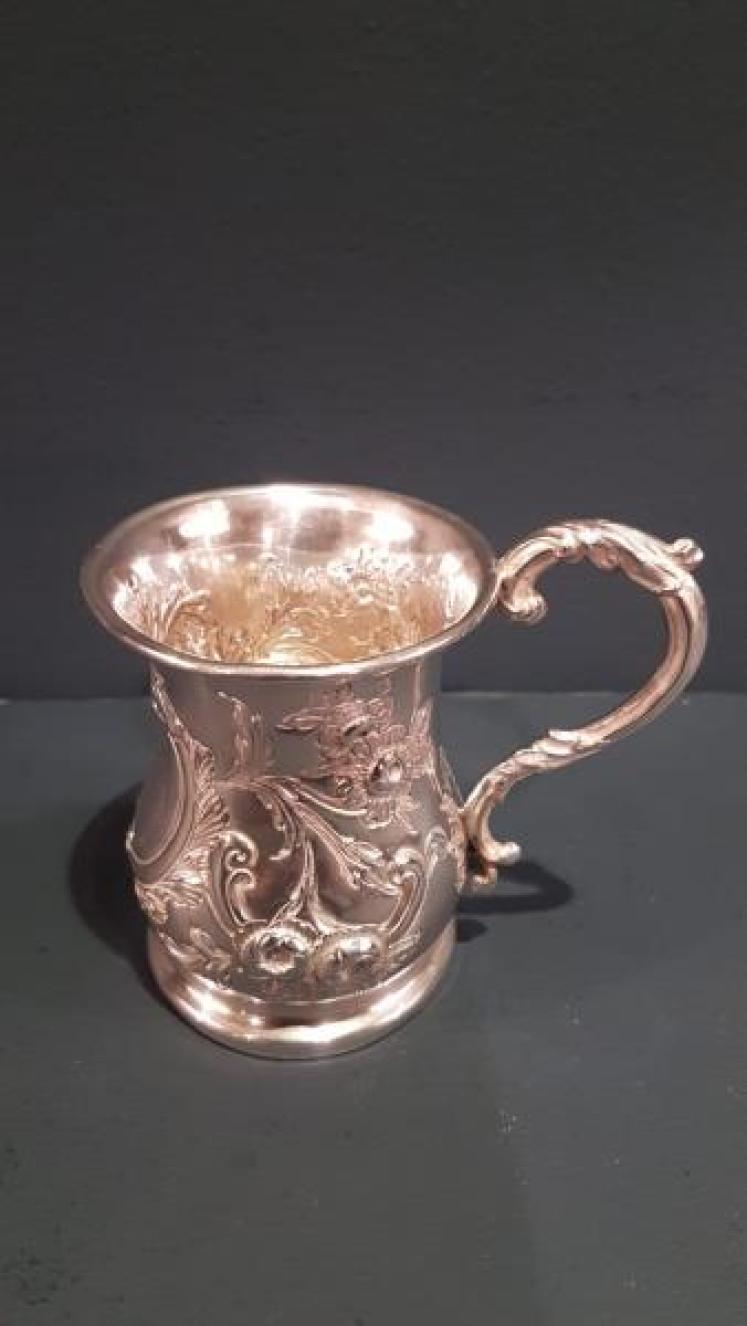 Victorian Silver Christening Mug - Image 1