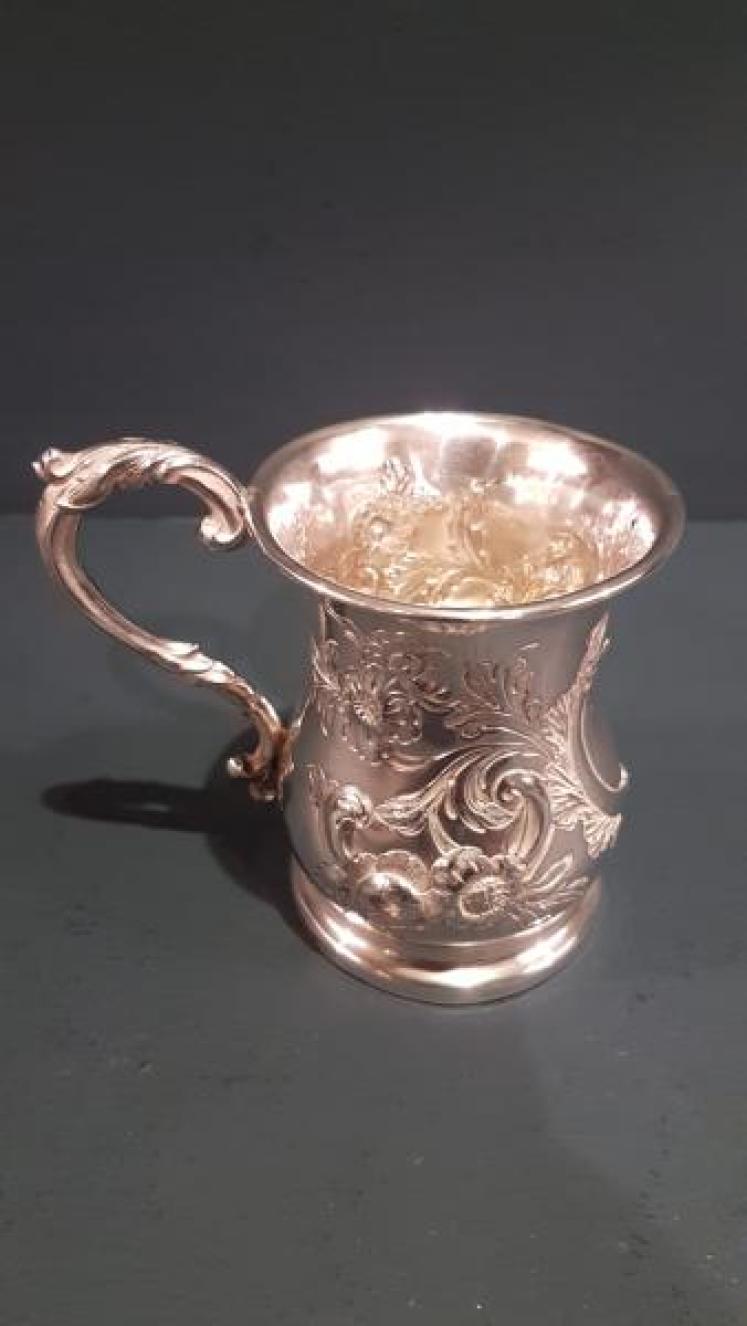 Victorian Silver Christening Mug - Image 2