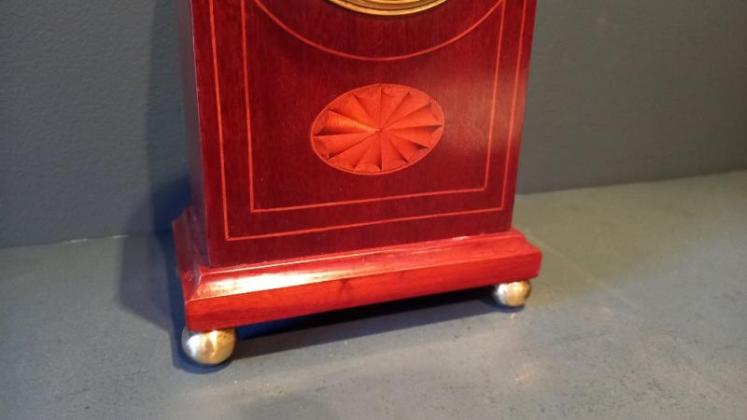 Late Victorian Sheraton Inlaid Desk Top Barometer - Image 4