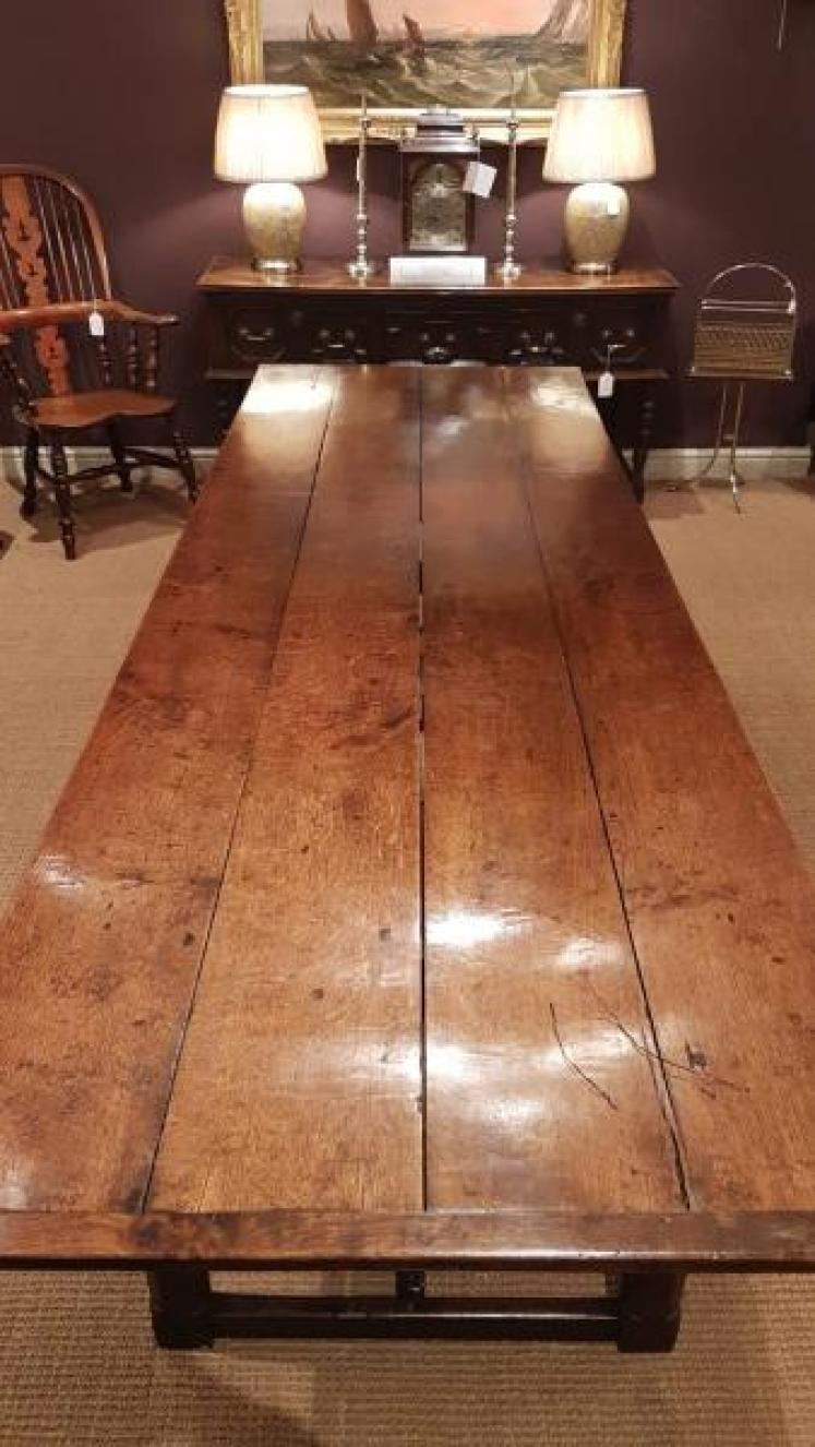 Large Period Oak Refectory Table  - Image 2