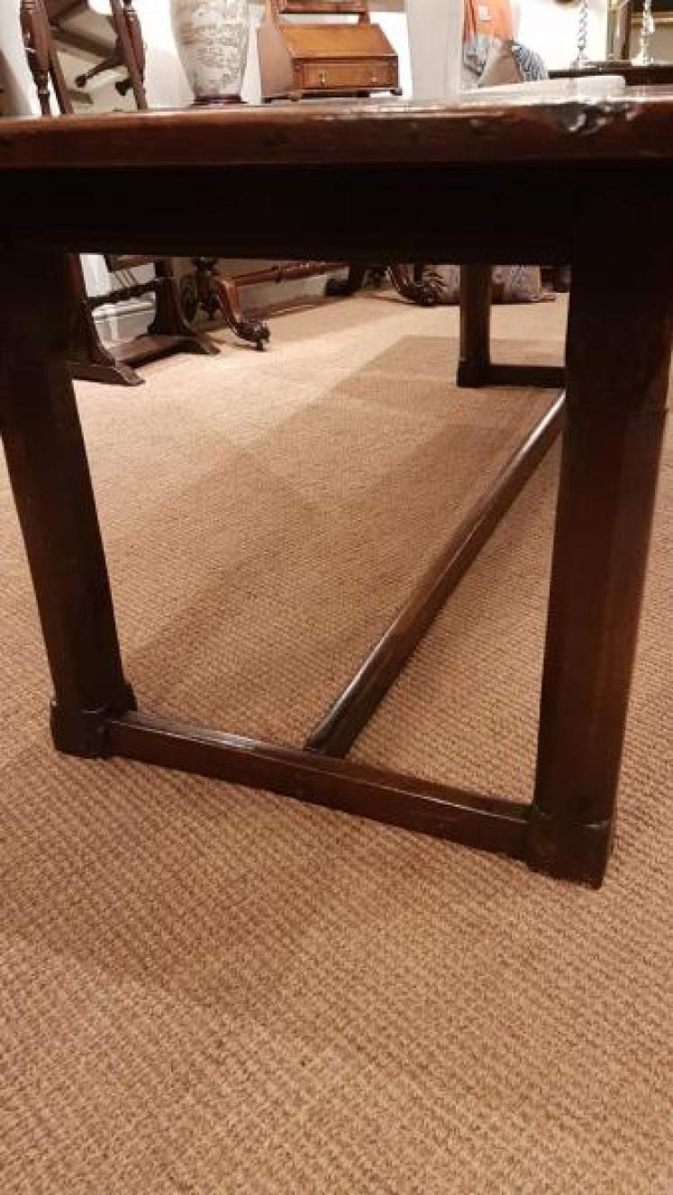 Large Period Oak Refectory Table  - Image 6