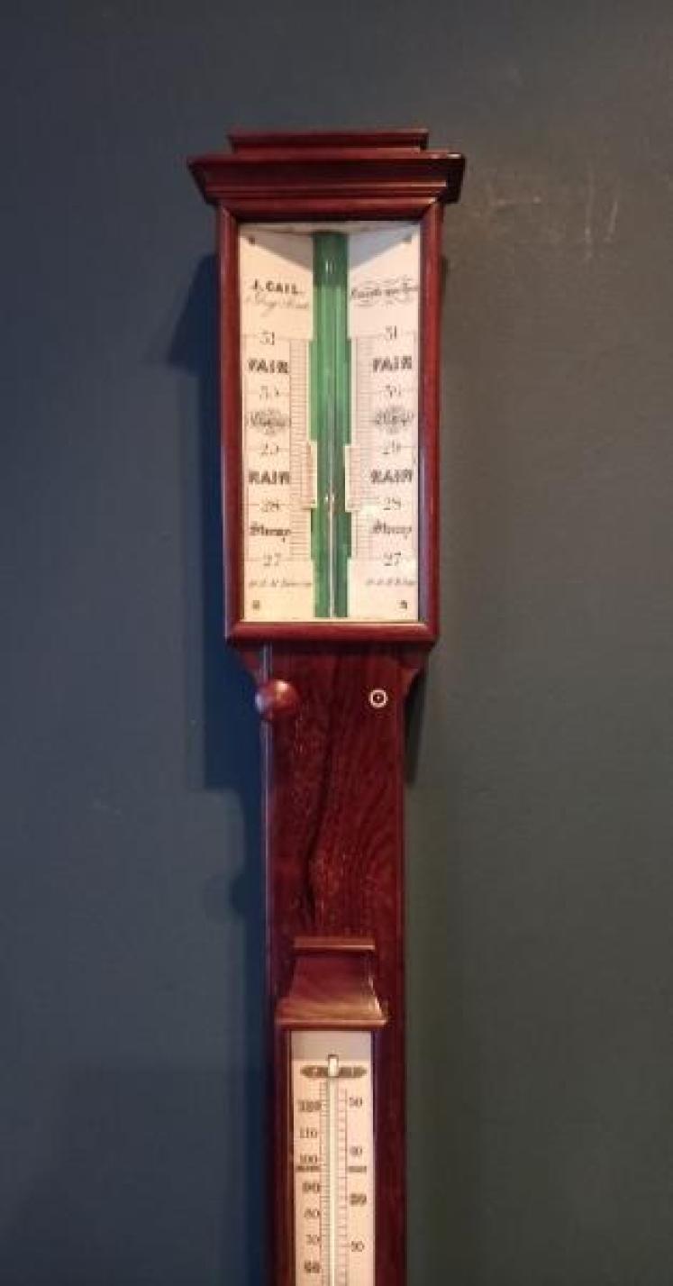 Early Victorian Rosewood Newcastle Stick Barometer - Image 1