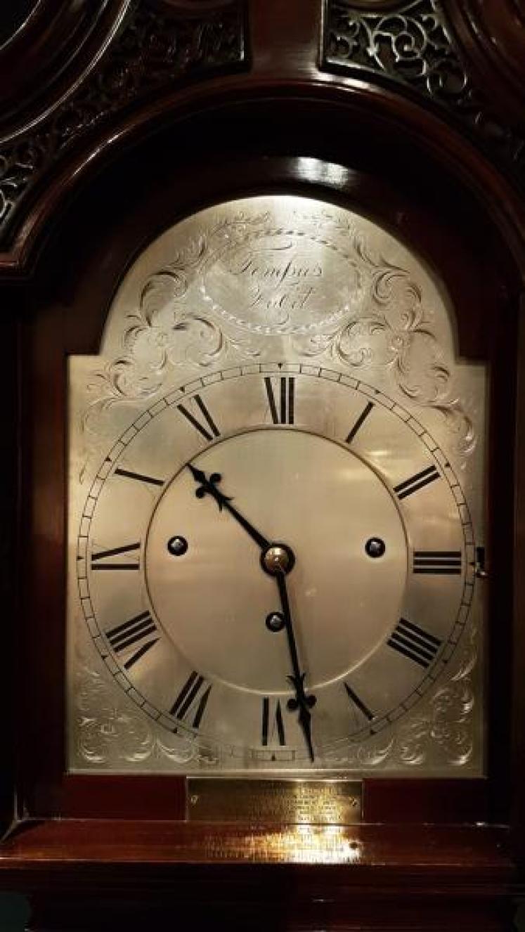 Superb Edwardian Three Train Grandmother Clock - Image 4