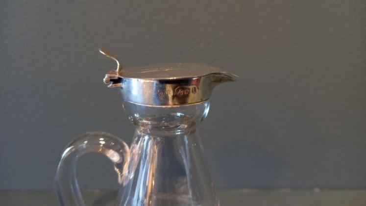 Antique Silver Whisky Noggin Decanter - Image 2