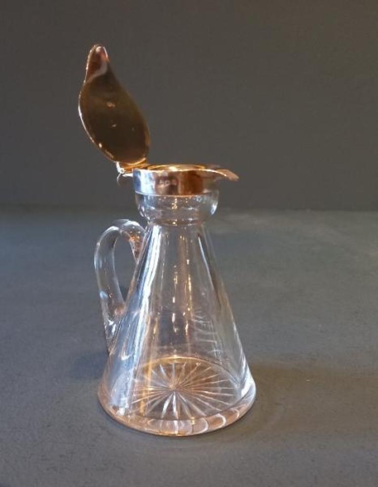 Antique Silver Whisky Noggin Decanter - Image 3