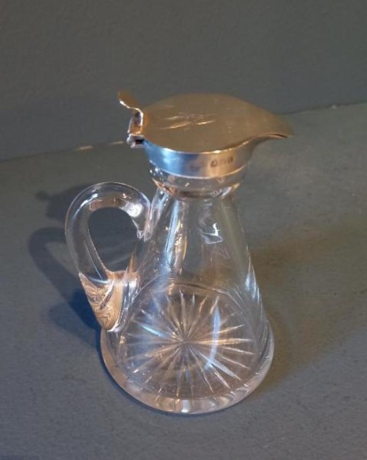 Antique Silver Whisky Noggin Decanter - Image 6