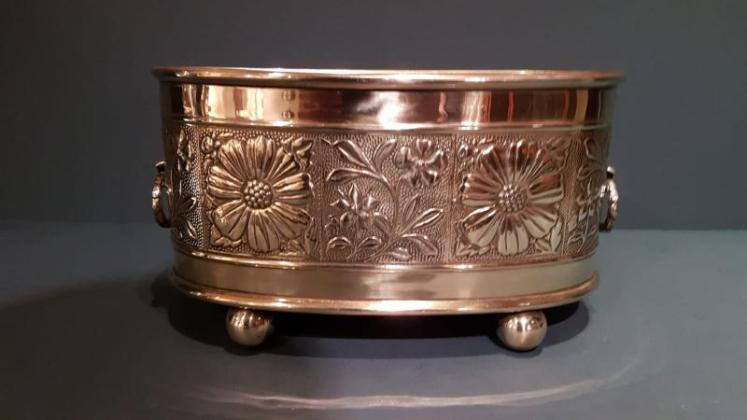 Victorian Brass Planter - Image 6