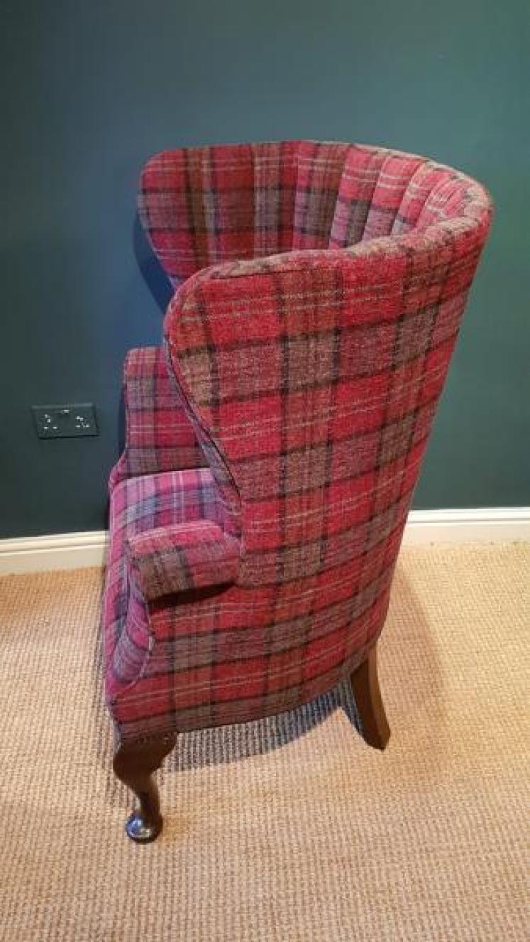 Victorian Wing Back Arm Chair - Image 5
