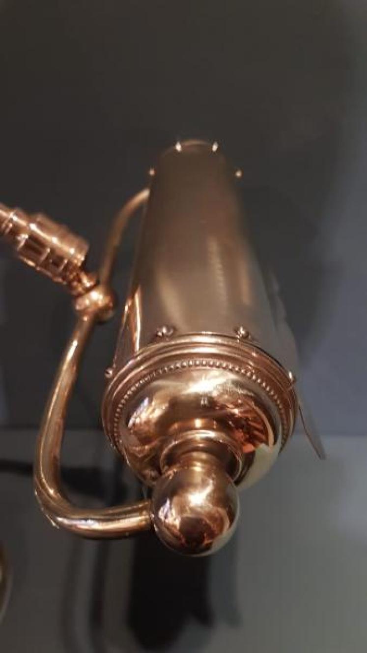 1920's Solid Brass Adjustable Desk Lamp - Image 3