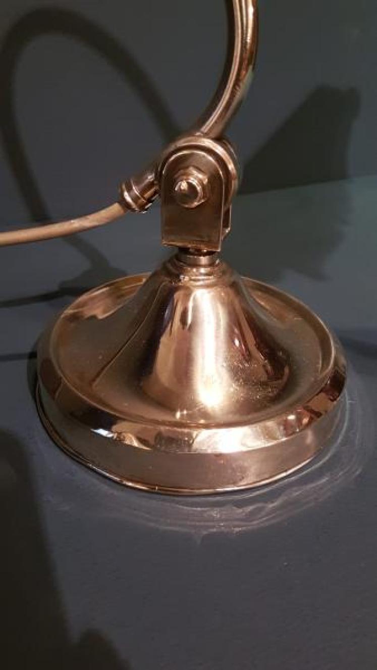 1920's Solid Brass Adjustable Desk Lamp - Image 5
