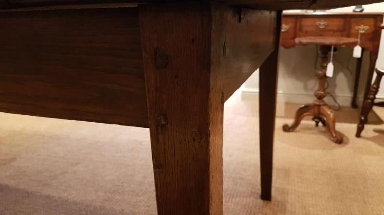 George III Oak 10 Seat Farmhouse Table - Image 7