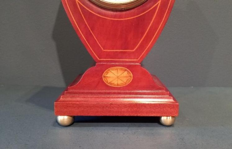 Superb Antique Inlaid Pateras Top Mantel Clock - Image 4