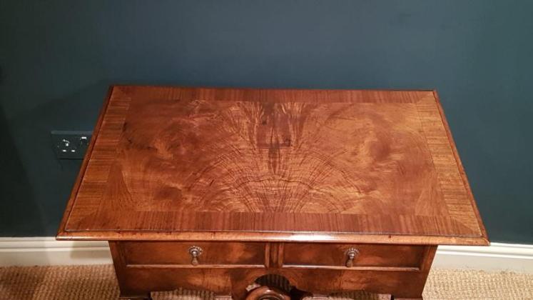 William and Mary Style Walnut Side Table - Image 3
