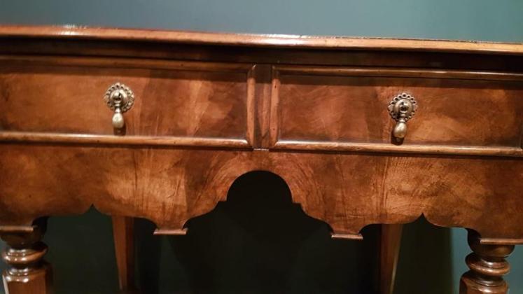 William and Mary Style Walnut Side Table - Image 5