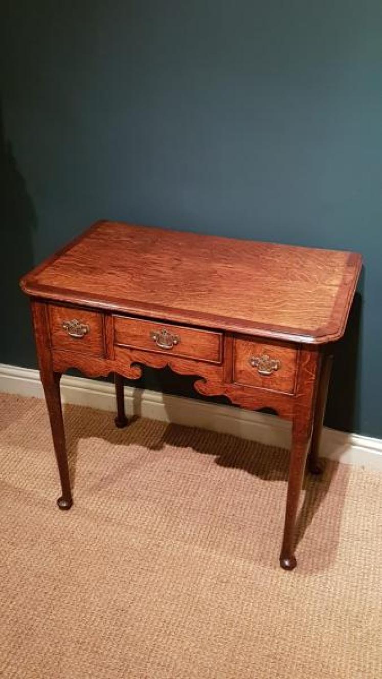 Quality George II Oak Low Boy - Image 2