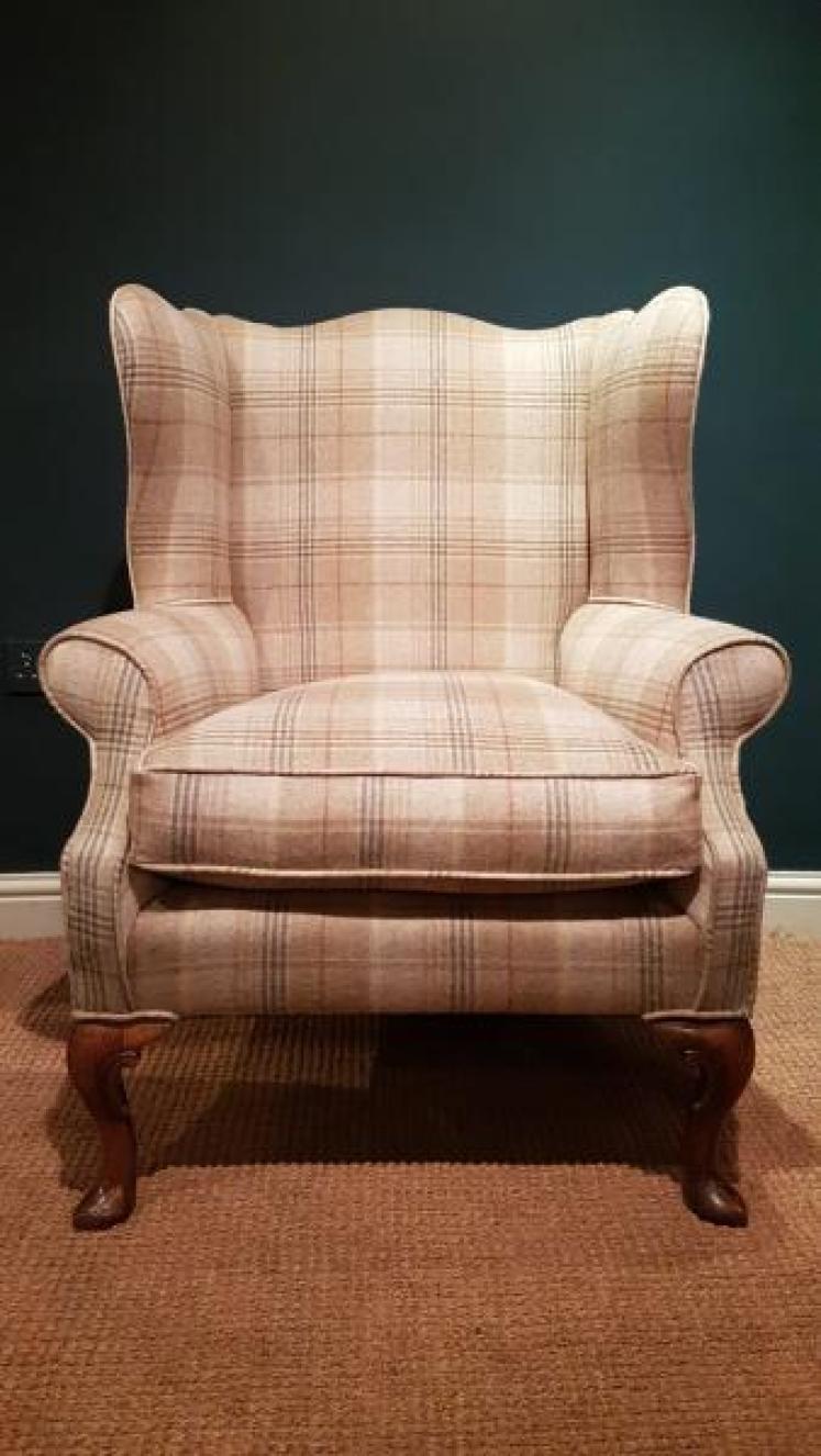 Stylish Victorian Wing Back Arm Chair - Image 1