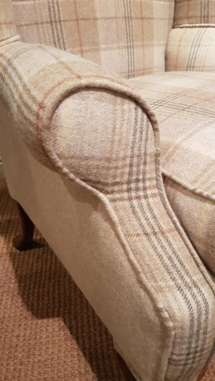 Stylish Victorian Wing Back Arm Chair - Image 4