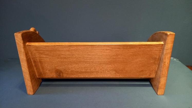 Mouseman Oak Book Rack - Image 5