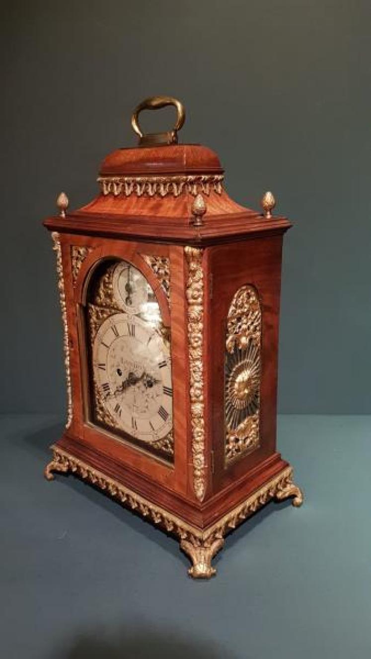 Fine Quality George III Double Fusse Bracket Clock - Image 7