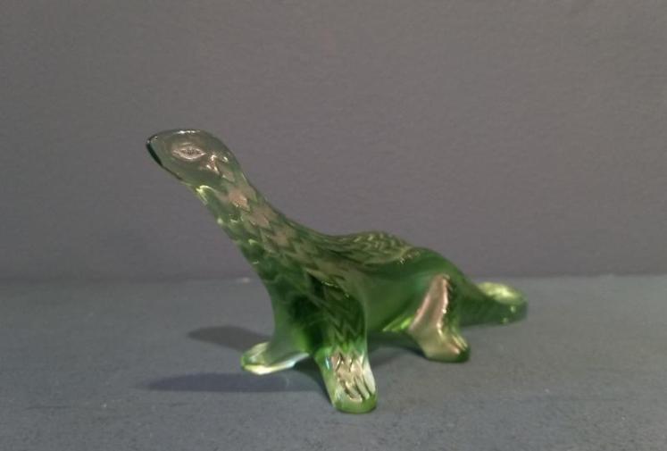 Lalique Green Opalescent Lizard - Image 2