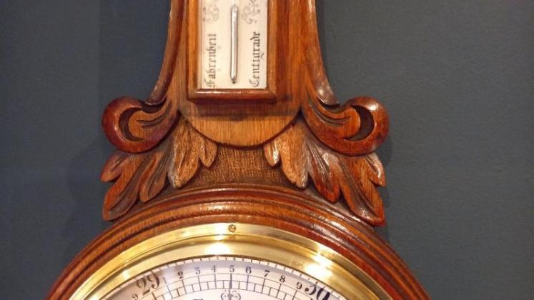 Antique Polished Oak Sunderland Banjo Barometer - Image 3
