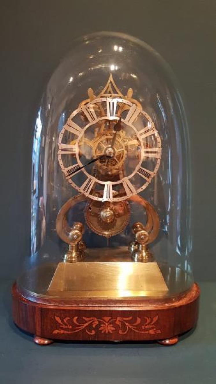 Victorian Single Fusee Skeleton Clock - Image 1