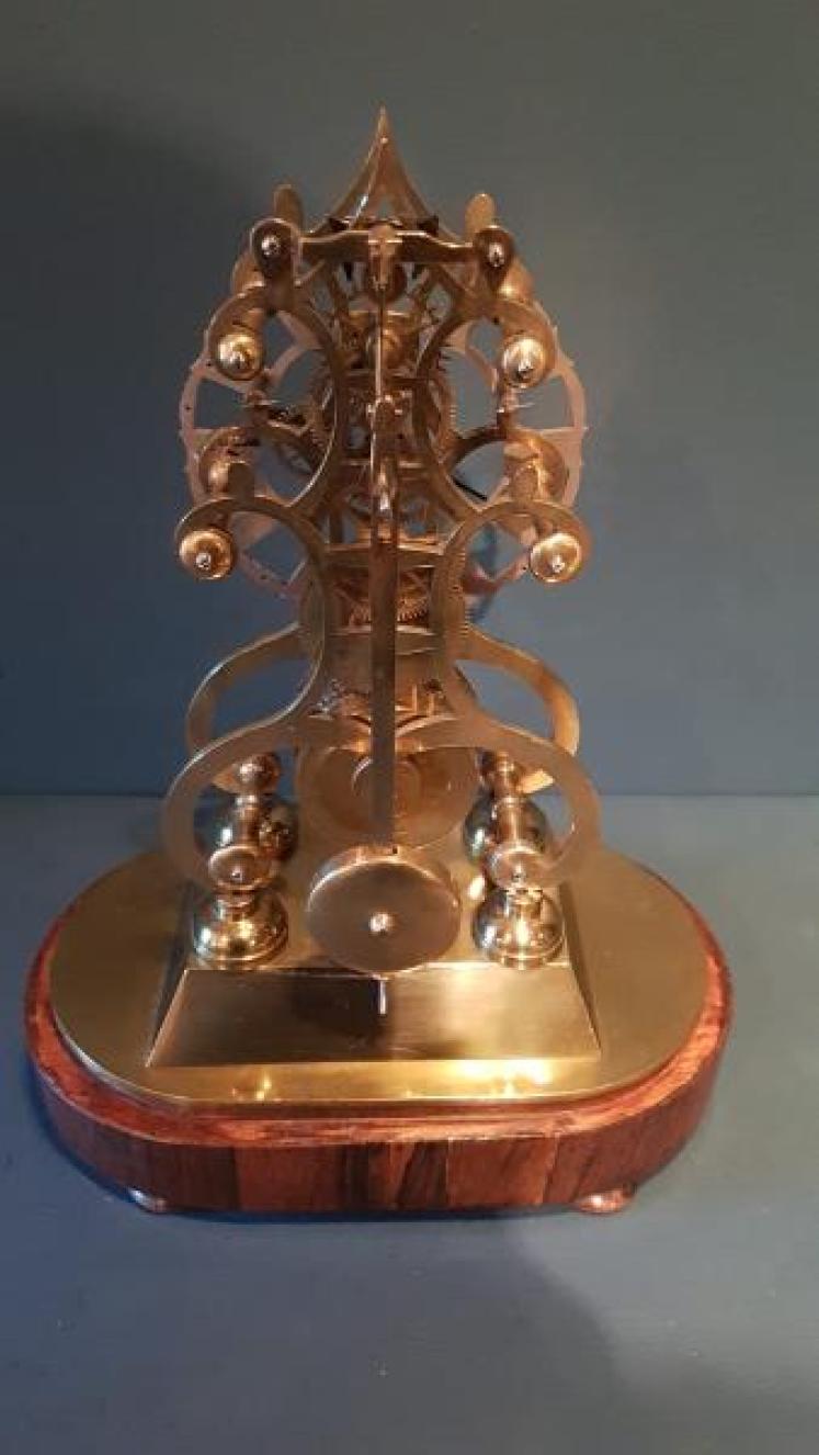 Victorian Single Fusee Skeleton Clock - Image 2