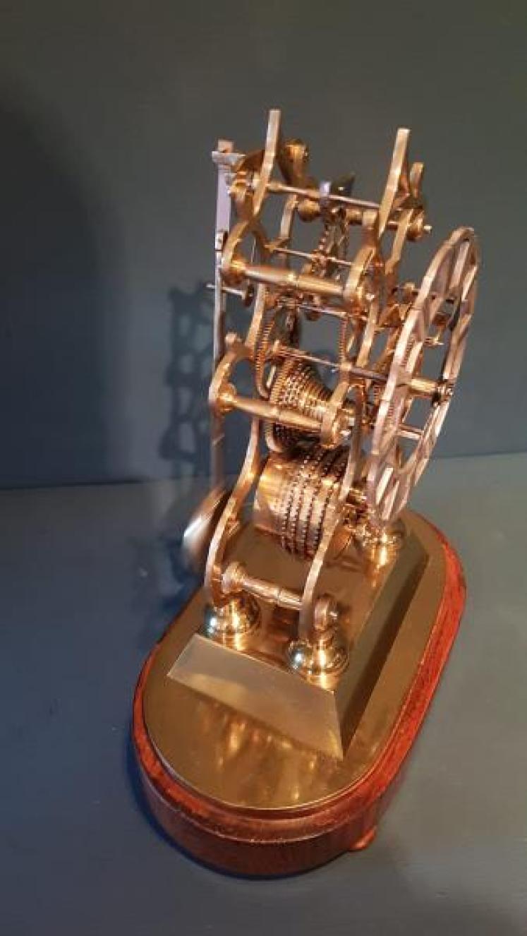 Victorian Single Fusee Skeleton Clock - Image 3