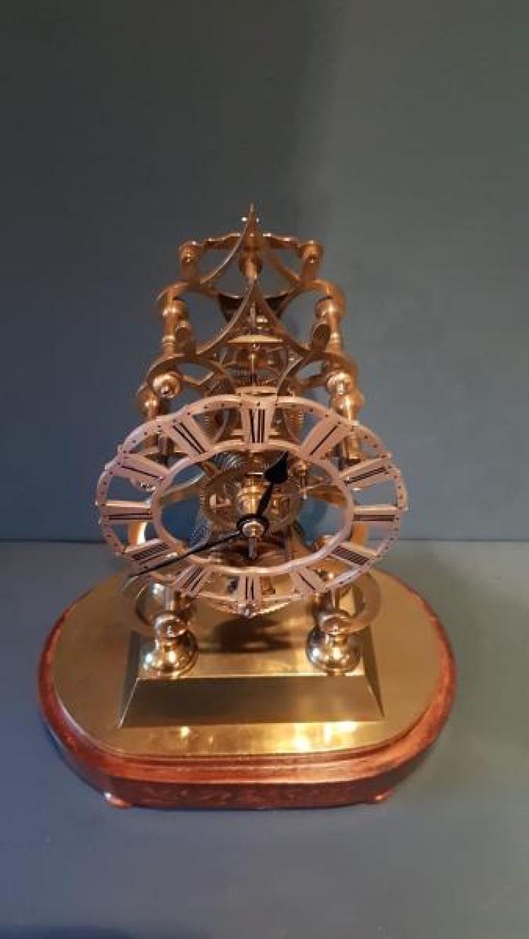 Victorian Single Fusee Skeleton Clock - Image 4