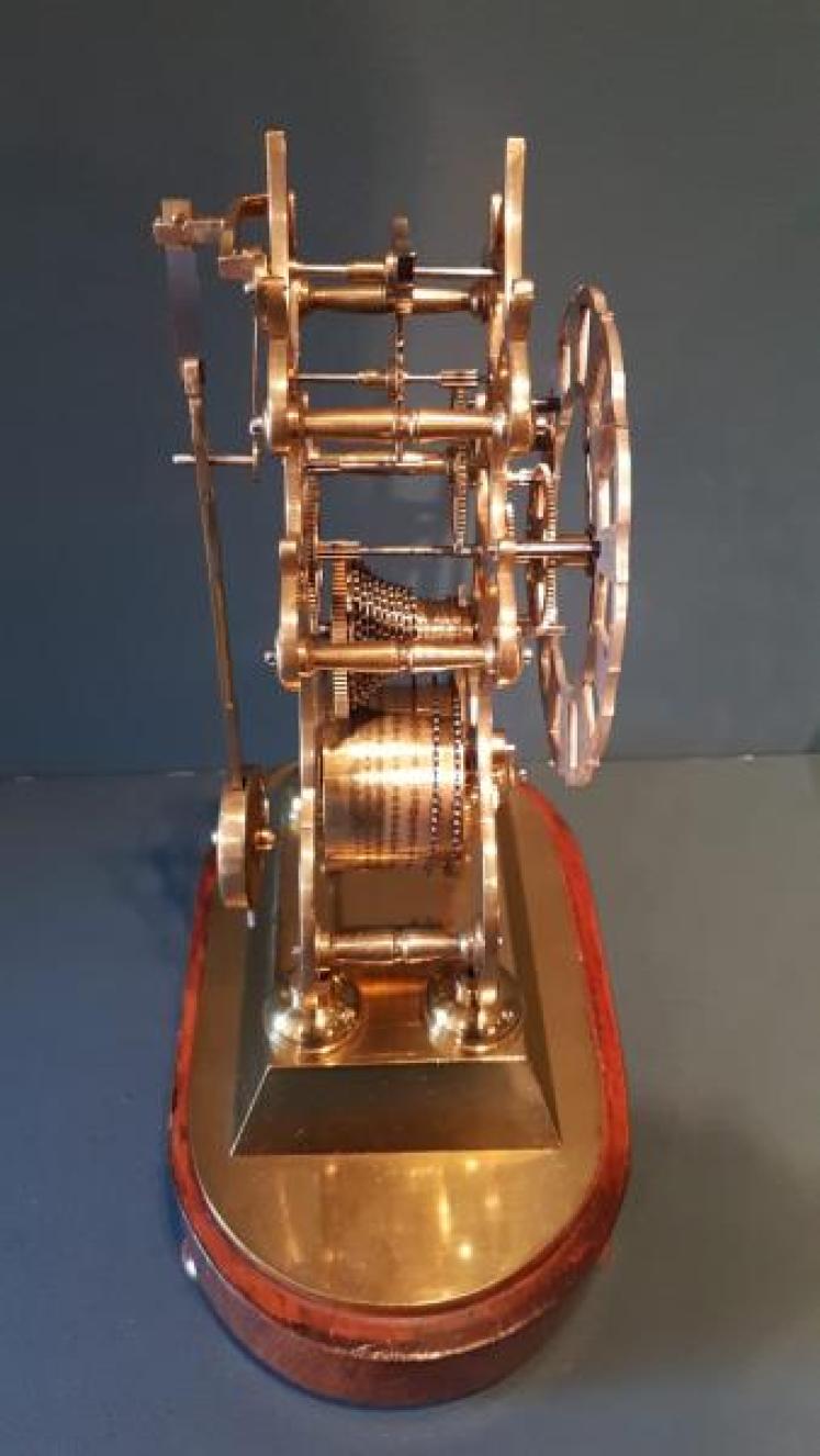 Victorian Single Fusee Skeleton Clock - Image 6