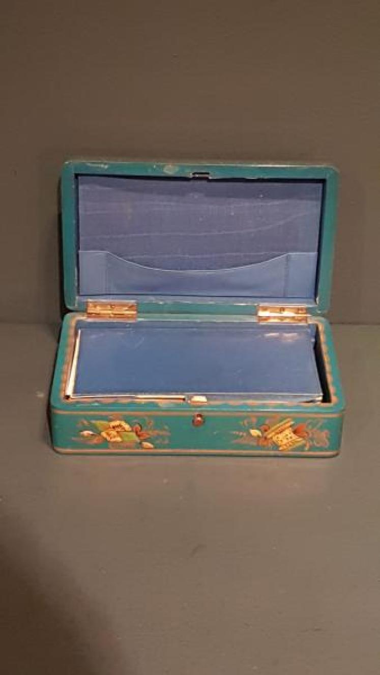 1920`s Chinoiserie Card Box - Image 2